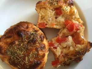 Muffins salés tomate poivron