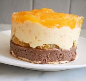 entremet mandarine chocolat
