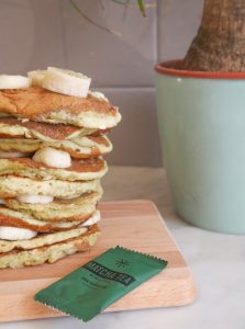 pancakes banane matcha