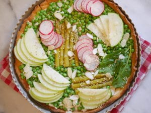 Tarte aux légumes de printemps